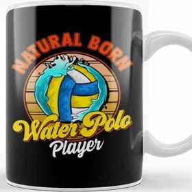 Baskı Dükkanı Natural Born Water Polo Player Waterpolo Athlete Kupa