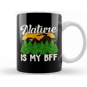Baskı Dükkanı Nature is My Bff Cute Outdoors Campers Hikers Kupa