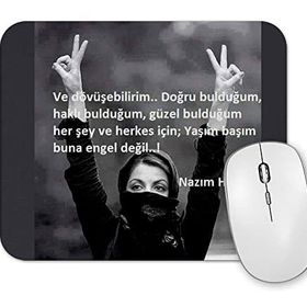 Baskı Dükkanı Nazım Hikmet Söz 010 Mouse Pad