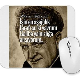 Baskı Dükkanı Nazım Hikmet Söz 013 Mouse Pad