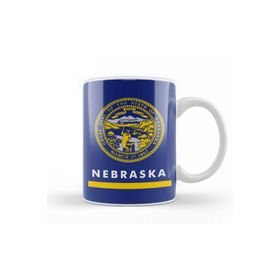 Baskı Dükkanı Nebraska State Flag Kupa