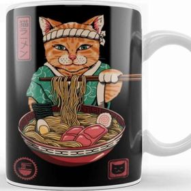 Baskı Dükkanı Neko Ramen Kupa Bardak