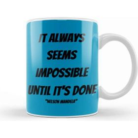 Baskı Dükkanı Nelson Mandela Quotes Art Gift Vintage Retro Style Kupa