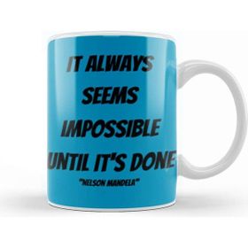 Baskı Dükkanı Nelson Mandela Quotes Art Gift Vintage Retro Style Kupa