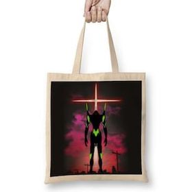 Baskı Dükkanı Neon Genesis Evangelion Eva Angel Bez Çanta