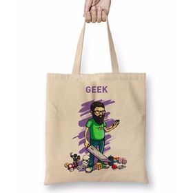 Baskı Dükkanı Nerd Geek Gamer Bez Çanta