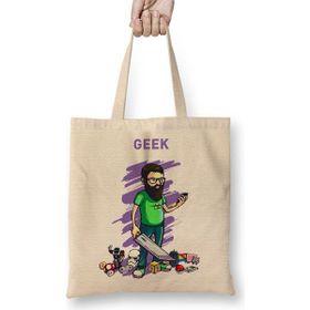 Baskı Dükkanı Nerd Geek Gamer Bez Çanta