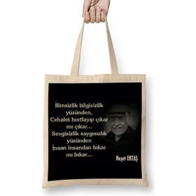 Baskı Dükkanı Neşet Ertaş Söz 05 Bez Çanta