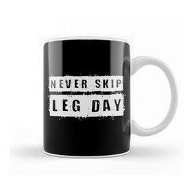 Baskı Dükkanı Never Skip Leg Day Kupa