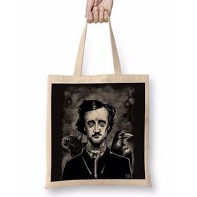 Baskı Dükkanı Nevermore Edgar Allan Poe Bez Çanta