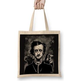 Baskı Dükkanı Nevermore Edgar Allan Poe Bez Çanta