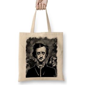 Baskı Dükkanı Nevermore Edgar Allan Poe Bez Çanta