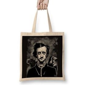 Baskı Dükkanı Nevermore Edgar Allan Poe Bez Çanta