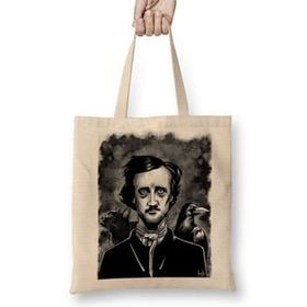Baskı Dükkanı Nevermore Edgar Allan Poe Bez Çanta