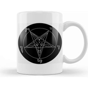 Baskı Dükkanı New Black Goat Of Mendes Pentagram Satan Satanic Seal Of Baphomet Metal 666 Devil Gift 01 Kupa