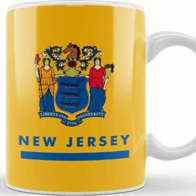 Baskı Dükkanı New Jersey State Flag Kupa