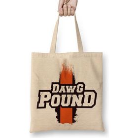 Baskı Dükkanı Nfl Cleveland Browns Dawg Pound Bez Çanta