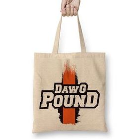 Baskı Dükkanı Nfl Cleveland Browns Dawg Pound Bez Çanta