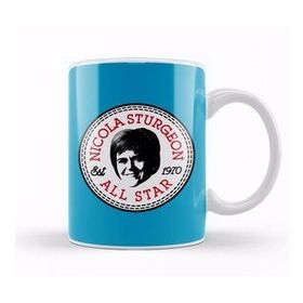 Baskı Dükkanı Nicola Sturgeon All Star Converse Logo Kupa