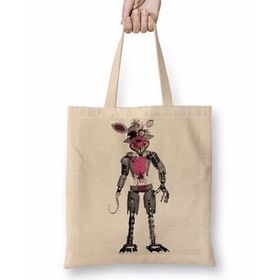 Baskı Dükkanı Nightmare Foxy Bez Kadın Günlük Çanta