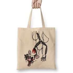 Baskı Dükkanı Nightmare Foxy Bez Kadın Günlük Çanta