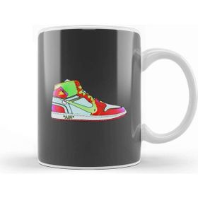 Baskı Dükkanı Nike Jordan 1 Off White Neon Kupa