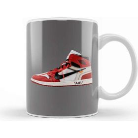 Baskı Dükkanı Nike Jordan 1 Off White Stencil Kupa
