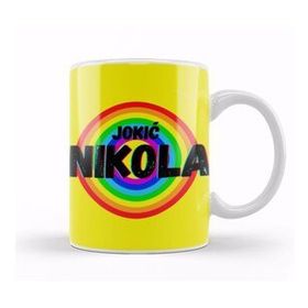 Baskı Dükkanı Nikola Jokić Basketball Gifts Vintage Retro Rainbow Quotes For Boys And Dad Kupa