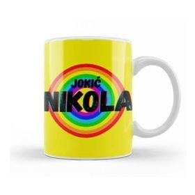 Baskı Dükkanı Nikola Jokić Basketball Gifts Vintage Retro Rainbow Quotes For Boys And Dad Kupa