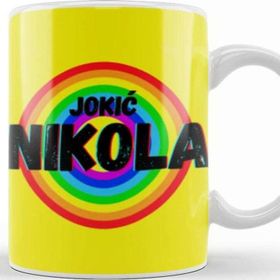 Baskı Dükkanı Nikola Jokić Basketball Gifts Vintage Retro Rainbow Quotes For Boys And Dad Kupa