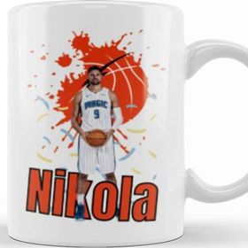 Baskı Dükkanı Nikola Vucevic Vintage Art Legend Basketball Gift Kupa