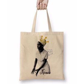 Baskı Dükkanı Nina Simone Bez Kadın Günlük Çanta