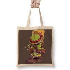 Baskı Dükkanı Ninja Turtle Ninja Kaplubağa Bez Kadın Günlük Çanta
