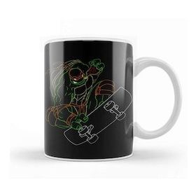Baskı Dükkanı Ninja Turtles Neon 90's Ninja Turtle Michelangelo Kupa