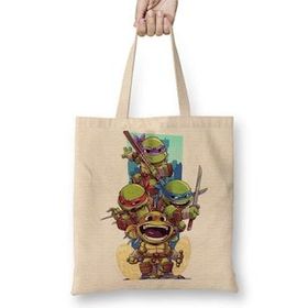 Baskı Dükkanı Ninja Turtles Ninja Kaplubağalar Bez Kadın Günlük Çanta