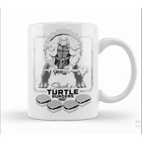 Baskı Dükkanı Ninja Turtles Slash's Turtle Burgers Bw Kupa