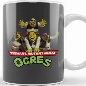 Baskı Dükkanı Ninja Turtles Teenage Mutant Ninja Ogres Kupa