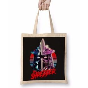 Baskı Dükkanı Ninja Turtles The Shredder Bez Kadın Günlük Çanta