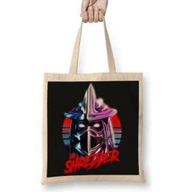 Baskı Dükkanı Ninja Turtles The Shredder Bez Kadın Günlük Çanta