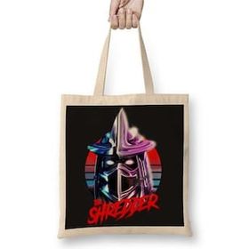 Baskı Dükkanı Ninja Turtles The Shredder Bez Kadın Günlük Çanta
