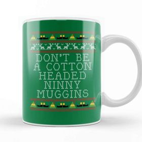 Baskı Dükkanı Ninny Muggins Elf Quote Christmas Knit Kupa
