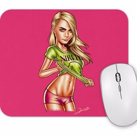 Baskı Dükkanı Nirvana Cara Delevingne Mouse Pad