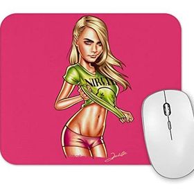 Baskı Dükkanı Nirvana Cara Delevingne Mouse Pad