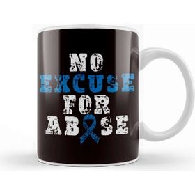 Baskı Dükkanı No For Child Abuse Excuse Prevention Month Blue Ribbon April Kupa