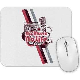 Baskı Dükkanı No Music No Life Mouse Pad
