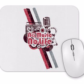 Baskı Dükkanı No Music No Life Mouse Pad