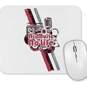 Baskı Dükkanı No Music No Life Mouse Pad