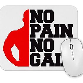 Baskı Dükkanı No Pain No Gain Vector Style Mouse Pad