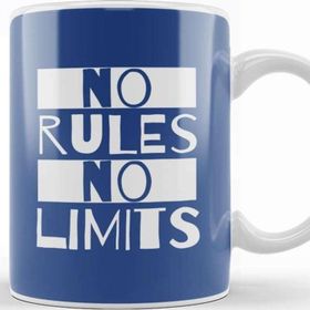 Baskı Dükkanı No Rules No Limits Slogan Kupa