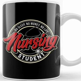 Baskı Dükkanı No Sleep No Money No Life Funny Nursing Student Rn Kupa